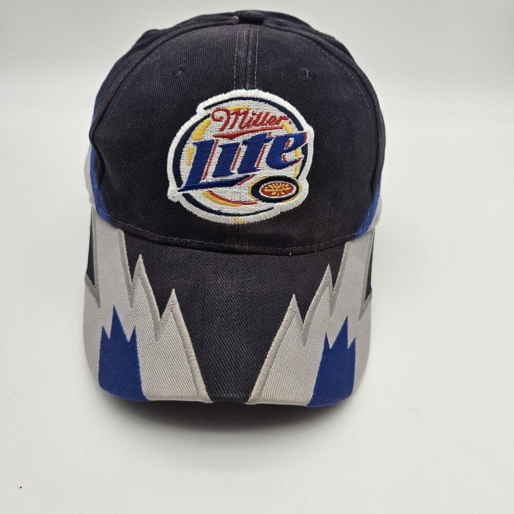Rusty Wallace Hat Cap Strap Back NASCAR Racing Mens Last Call Miller Lite Racing